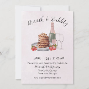 Brunch and Bubbly Bridal Shower Invitation