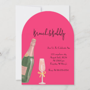 BRUNCH AND BUBBLY BRIDAL SHOWER INVITATION
