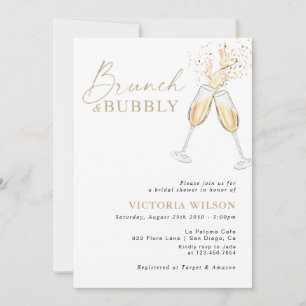 Brunch and Bubbly Bridal Shower Invitation