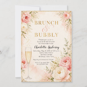Brunch and Bubbly Bridal Shower Invitation