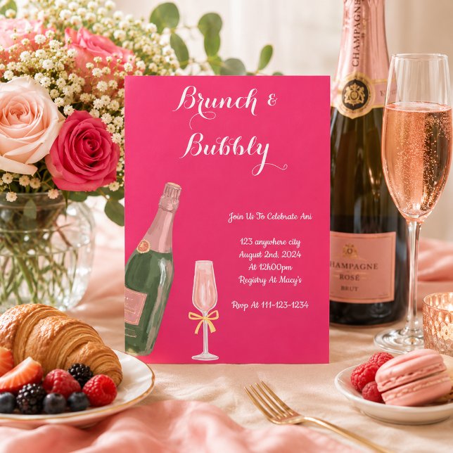 BRUNCH AND BUBBLY BRIDAL SHOWER INVITATION (Creator Uploaded)