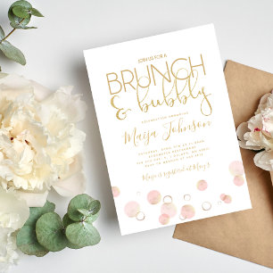 Brunch and Bubbly Bridal Shower Invitation