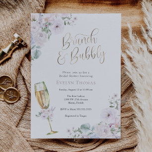 Brunch and Bubbly Bridal Shower Invitation