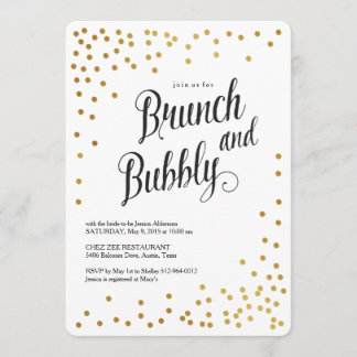 Brunch and Bubbly Bridal Shower Invitation