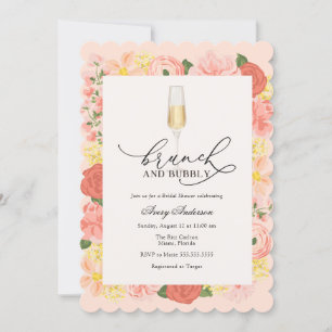 Brunch and Bubbly Bridal Shower Invitation