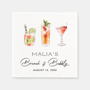 Brunch and Bubbly Bridal Shower Napkin