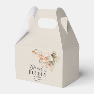 brunch and bubbly Bridal shower pampas grass Favour Box
