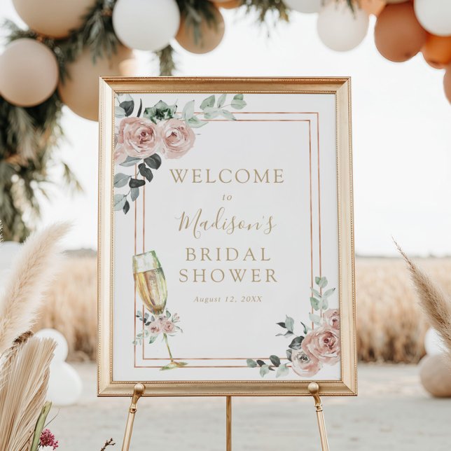 Brunch and Bubbly Bridal Shower Welcome Sign (Creator Uploaded)