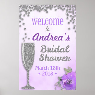 Brunch and Bubbly Bridal Shower Welcome Sign