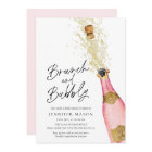 Brunch and Bubbly Champagne Bridal Shower Invitati