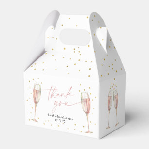 Brunch and bubbly chic bridal shower favour box