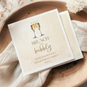 Brunch and Bubbly Engagement Party Brunch Napkin
