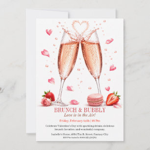Brunch and Bubbly Invitation Champagne Brunch