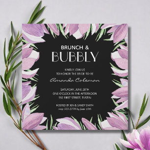 Brunch and Bubbly Magnolia Bridal Shower Invitation