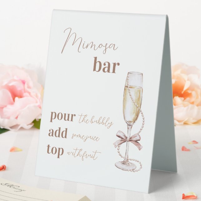Brunch and Bubbly Mimosa Bar Sign 8x10 (In SItu (Wedding))