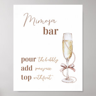 Brunch and Bubbly Mimosa Bar Sign 8x10