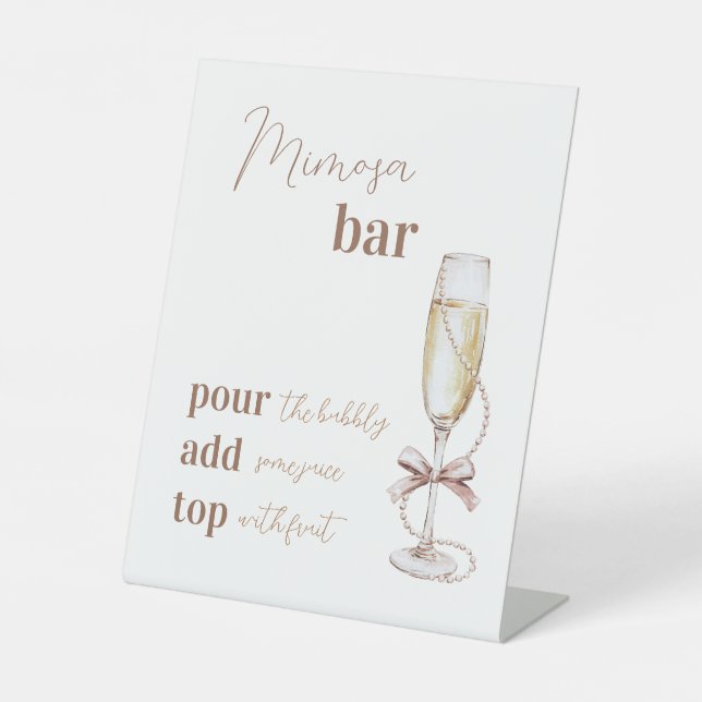 Brunch and Bubbly Mimosa Bar Sign 8x10 (Front)
