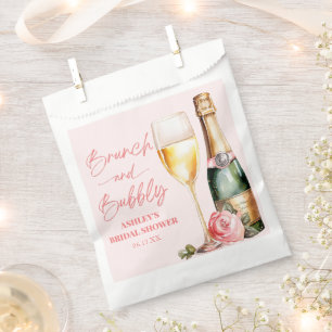 Brunch and Bubbly Mimosa Champagne Bridal Shower Favour Bags