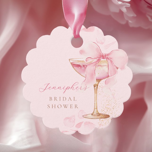 Brunch and Bubbly Pink Favour Tags (Creator Uploaded)