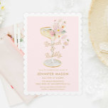 Brunch and Bubbly Pink Floral Invitation<br><div class="desc">Our Brunch and Bubbly Pink Floral invitations will set the tone for your fabulous bridal shower celebration. With gorgeous florals and a blush background, these invites are sure to be a hit. Make your party pop with these stunning invites. Most lettering is editable. Matching items in our store Cava Party...</div>