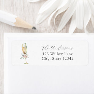 Brunch and Bubbly Return Address Label