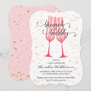 Brunch and Bubby Bridal Shower Pink Champagne