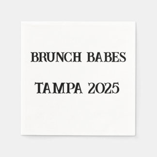 Brunch Babes Custom Napkins – Girls Weekend 2025