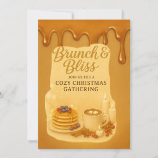 Brunch & Bliss Cosy Christmas Gathering Invitation