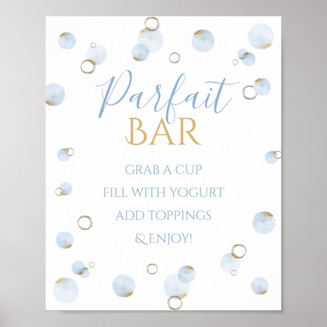 Brunch Bubbly and Baby Shower Parfait Bar Poster (Front)