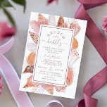 Brunch & Bubbly Beach Seashells Bridal Shower Invitation<br><div class="desc">Brunch & Bubbly Beach Seashells Bridal Shower Invitations features pretty seashells on a white background with your Bridal Shower Invitation information. Perfect for your special Bride to Be celebration with modern boho beach themed seashell frame with elegant "Brunch and Bubbly" script typography. Personalise by editing the text in the text...</div>