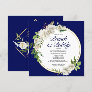 Brunch & Bubbly Bridal Shower Boho Invitation