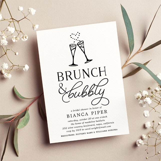 Brunch & Bubbly | Bridal Shower Invitation (Creator Uploaded)