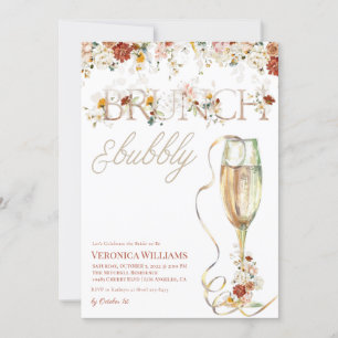 Brunch & Bubbly Bridal Shower Invitation