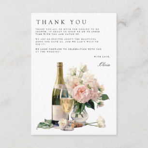 Brunch & Bubbly Bridal Shower Thank You Card