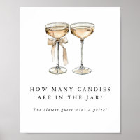 Brunch & Bubbly Champagne Wedding Guessing Game