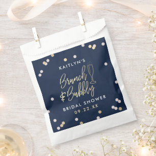 Brunch & Bubbly Confetti Bridal Shower Favour Bags