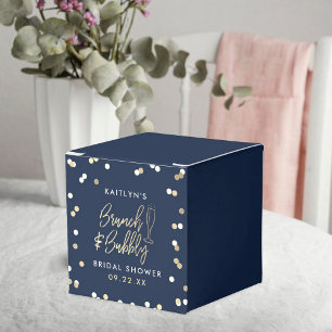 Brunch & Bubbly Confetti Bridal Shower Favour Box