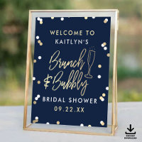 Brunch & Bubbly Confetti Bridal Shower Welcome