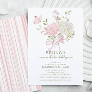 Brunch & Bubbly Floral Bridal Shower Invite