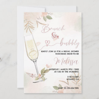 Brunch & Bubbly Invitation