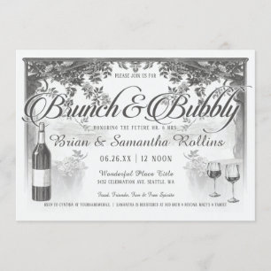 Brunch & Bubbly Invitations   Couples Shower