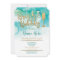 Brunch & Bubbly Teal Gold Bridal Shower Invite