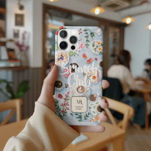 Brunch Club   Custom Monogram iPhone 15 Pro Max Case