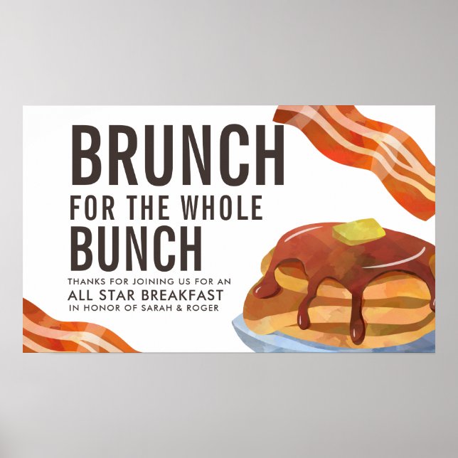 BRUNCH FOR THE BUNCH | Breakfast Gathering Poster (Front)