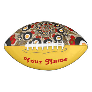 Brunch Fractal Art Funny Food, Tomatoes, Eggs Name American Football