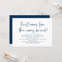 Brunch, Friends, Love, Casual Bridal Shower Invita