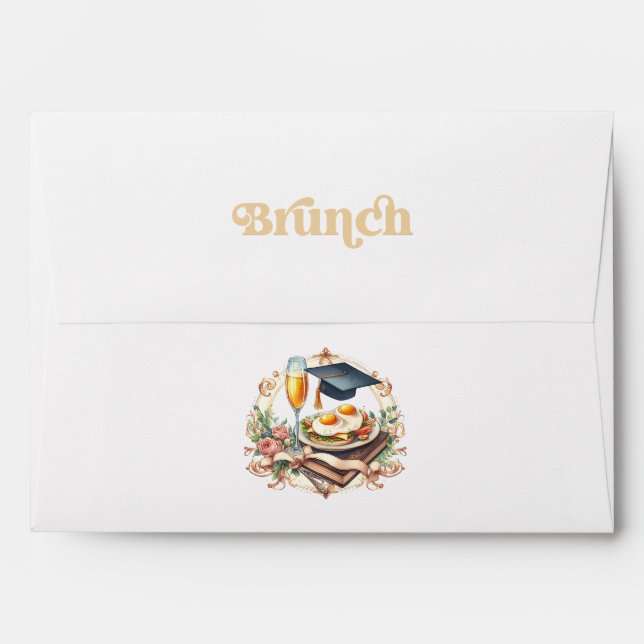 Brunch Graduation Envelope (Back (Top Flap))