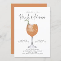 Brunch & Mimosas Summer Cocktail Party  Invitation