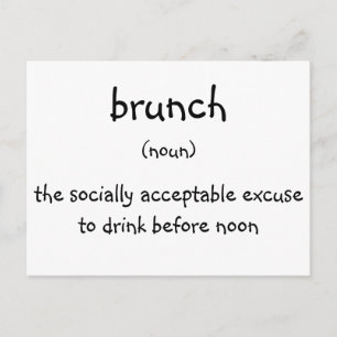 brunch postcard
