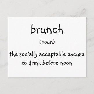 brunch postcard